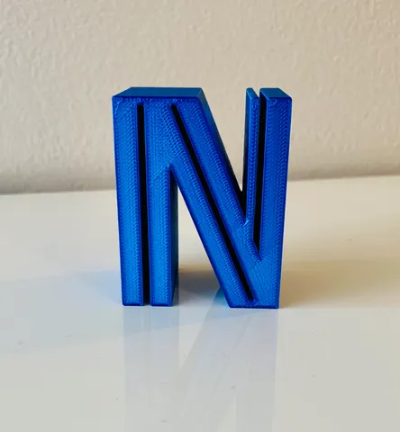 3D Alphabet - Letter N