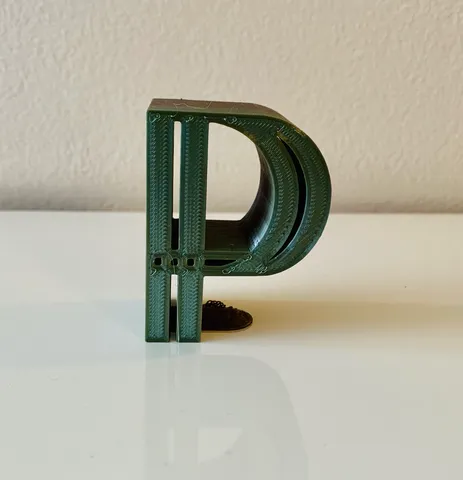 3D Alphabet - Letter P