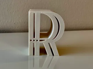 3D Alphabet - Letter R by Art G | Download free STL model | Printables.com