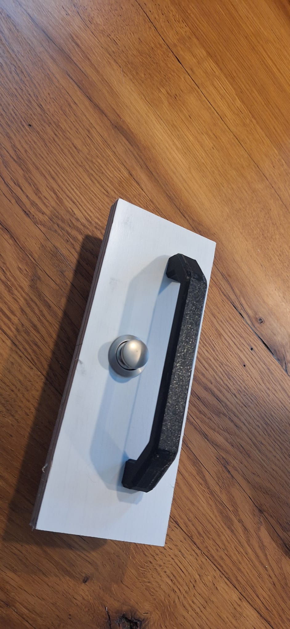 drawer handle with pockets for m6 nuts