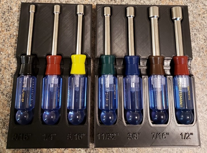 Craftsman Nut Driver Organizers by Capri_Sun Download free STL model