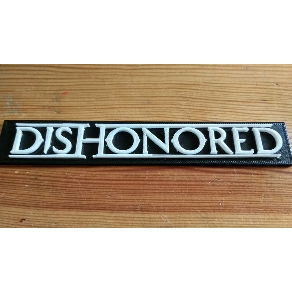 Dishonored logo 3D printable