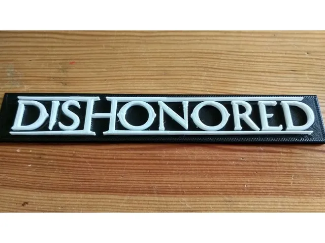 Dishonored logo 3D printable
