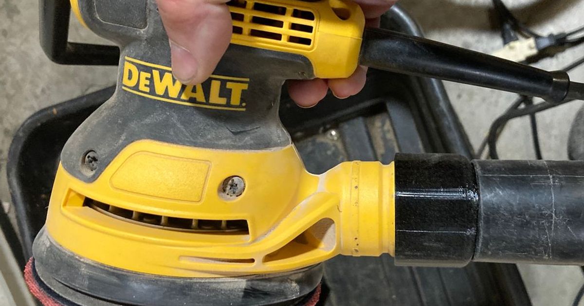 Dewalt Orbital Sander Vacuum Adapter for 1 7/8" hose by allenrowand Download free STL model