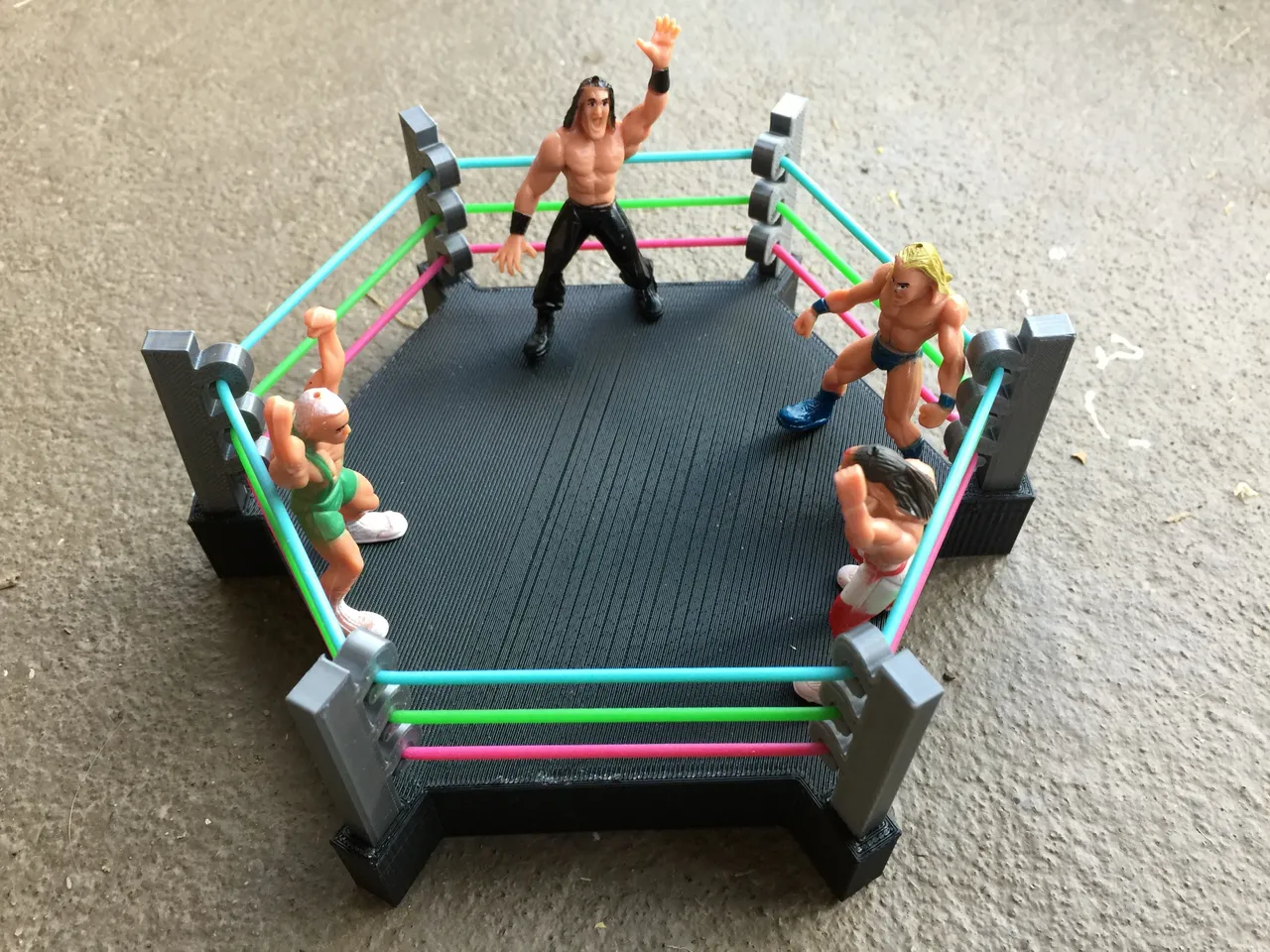 Professional Wrestling Ring | Home made gym, Professional wrestling,  Punching bag stand