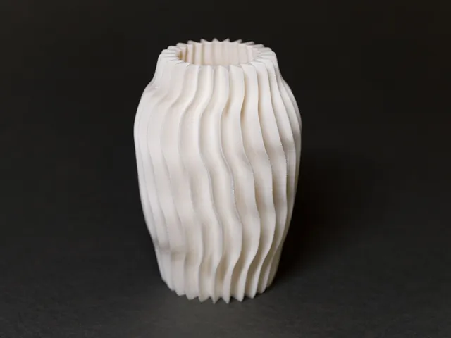 Fluted vase