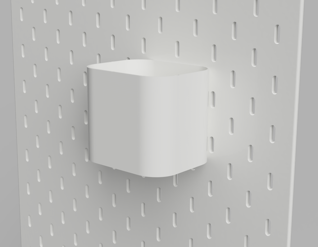 Ikea Skadis Pegboard Container Box 3D model thumbnail