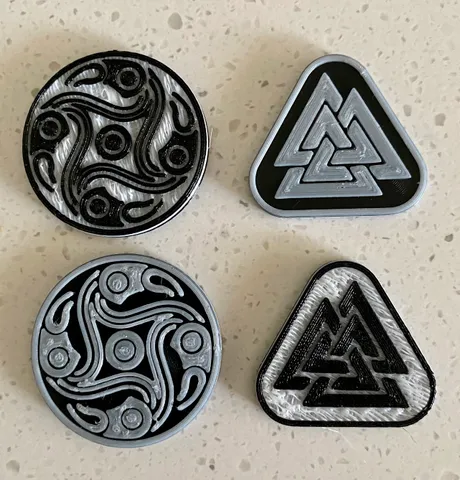 Viking style game tokens