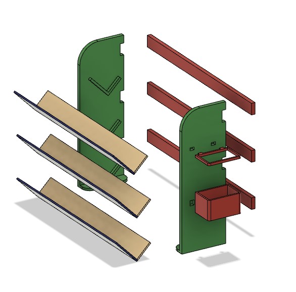 Paint Holder by Hugolatra | Download free STL model | Printables.com