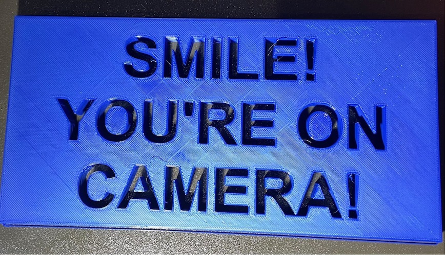 Smile! You're on Camera! by CamPrints | Download free STL model | Printables.com