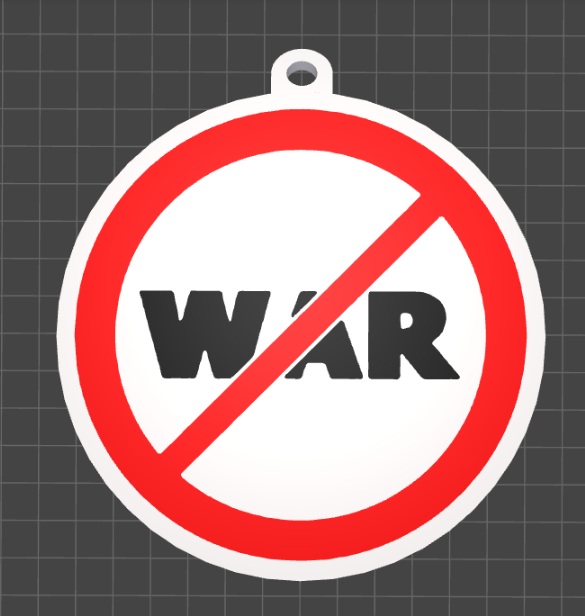 Not War - Keyring