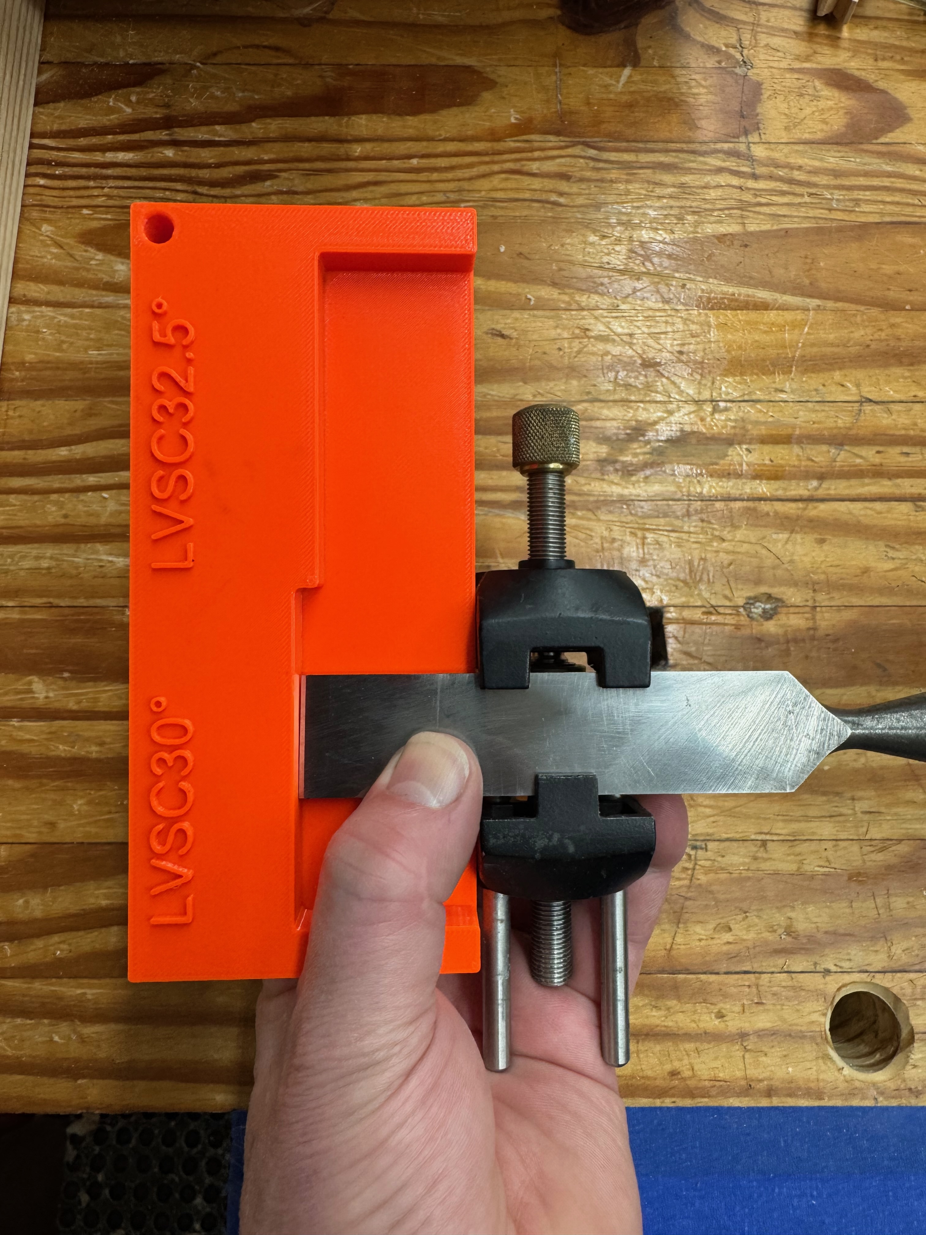 Lee-Valley Veritas Side-Clamping Honing Guide Registration Jig -- 30° + 32.5°
