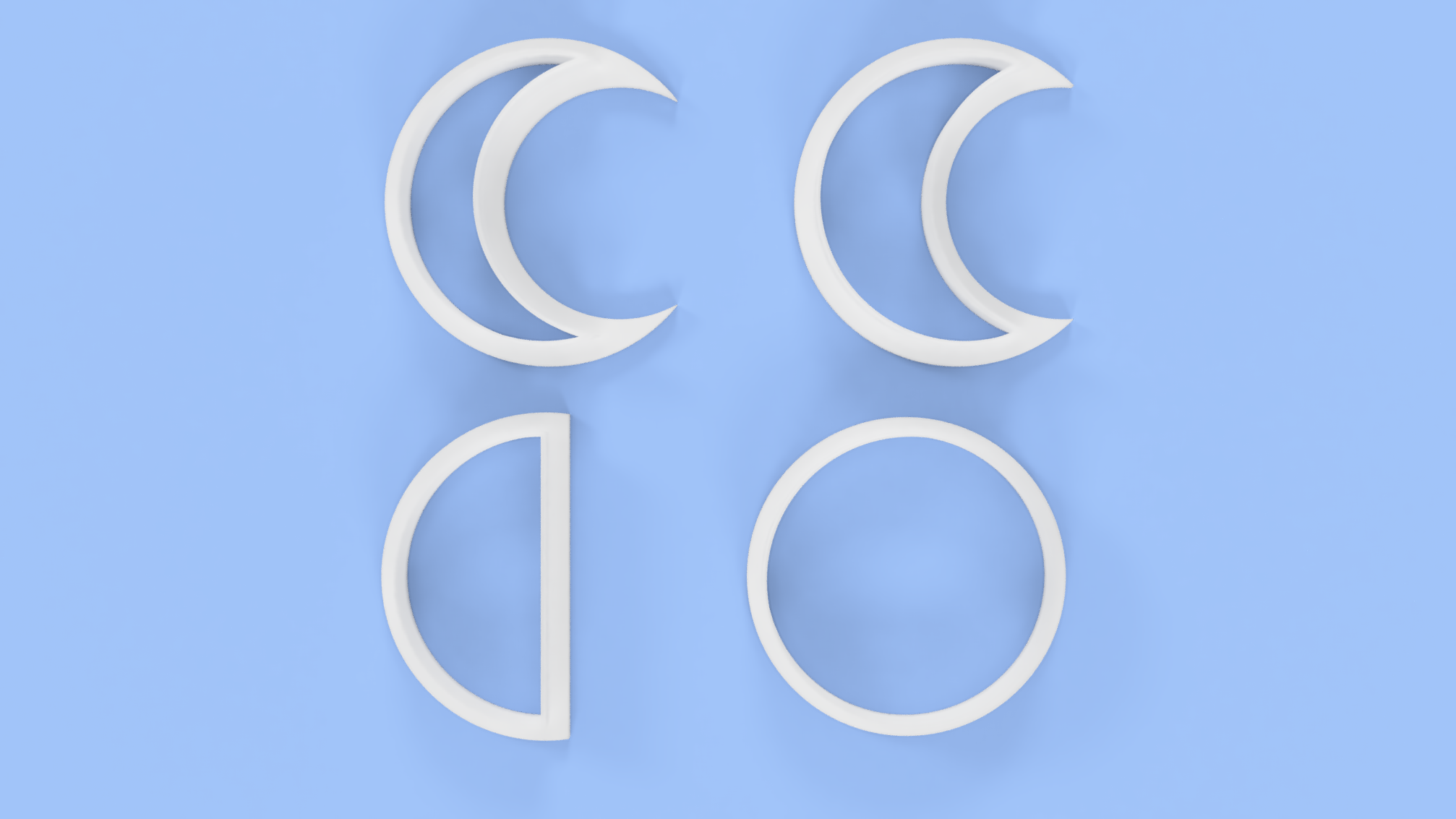 Moon phase cutters