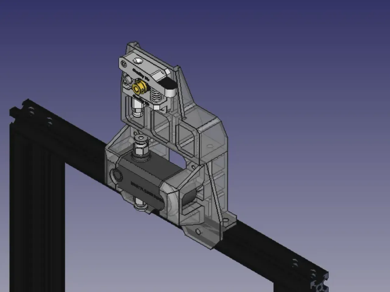 Ender Top Mount Extruder/BTT Filament Sensor v2 brackets by Mijoni | Download free STL model | Printables.com