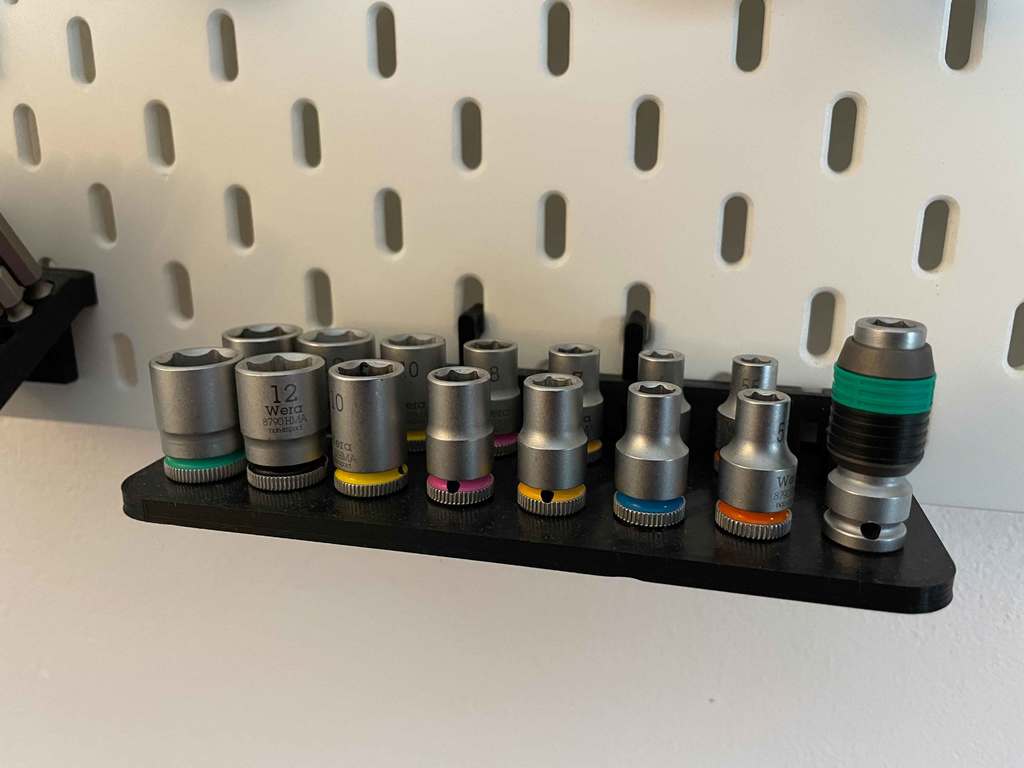 ikea skadis wera socket holder by ilovechaos Download free STL model