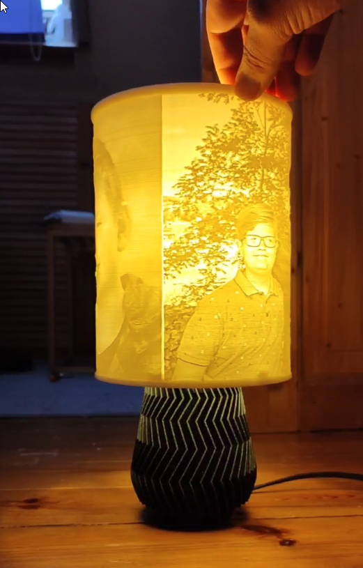 Miniatura 2 do modelo 3D Lithophane Lampe