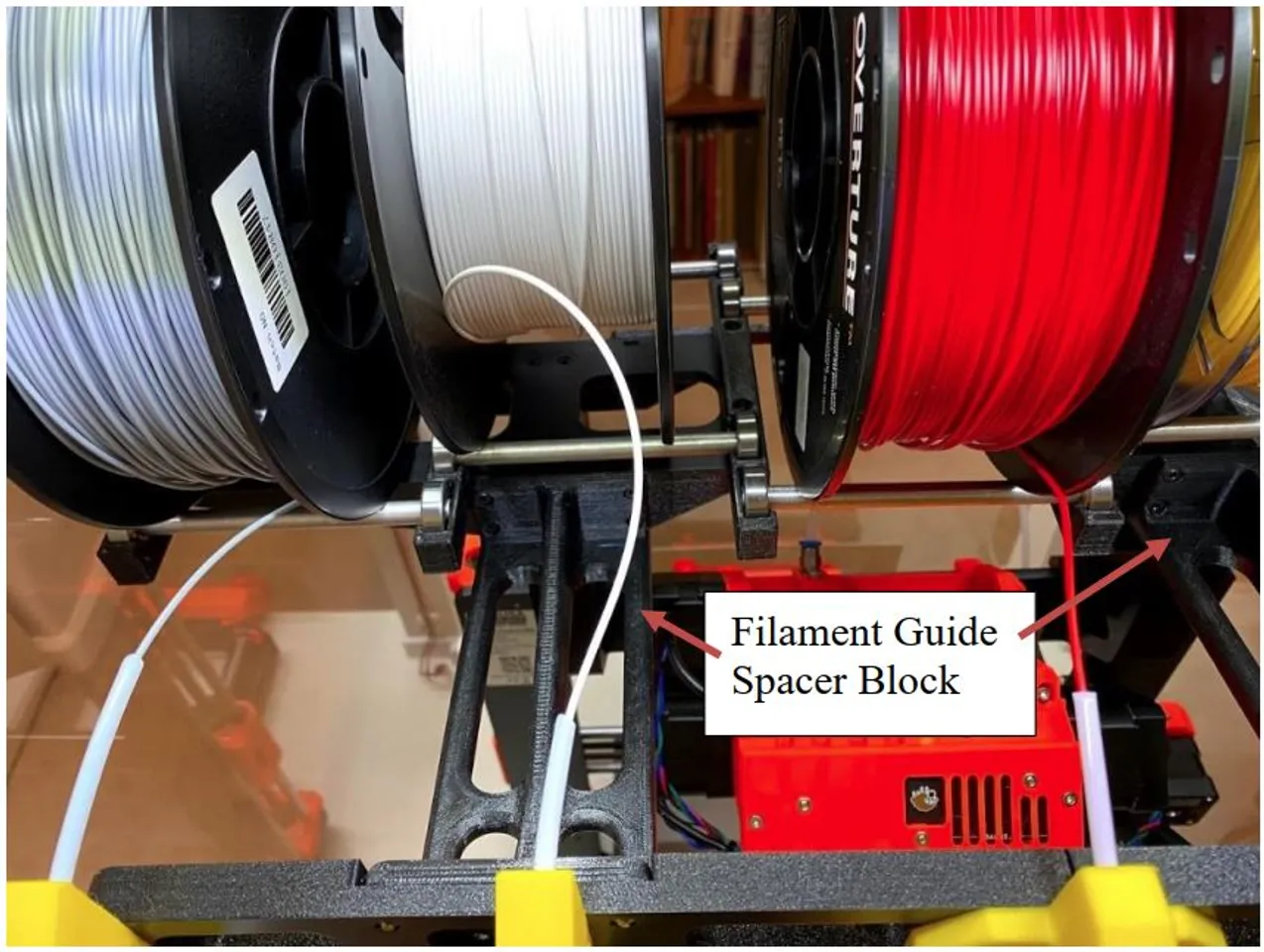 7. Spool holder and buffer assembly