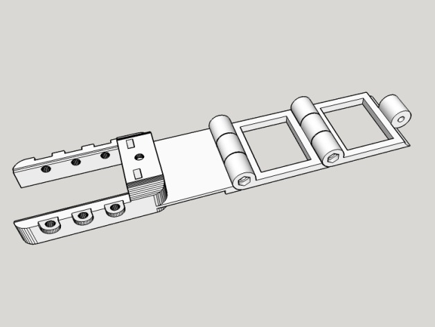Ord Bot Hadron Webcam/Light Mount X-Axis Tensioner Mash Up