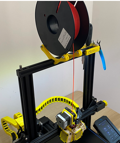 Rolling Spool Holder For Direct drive printer