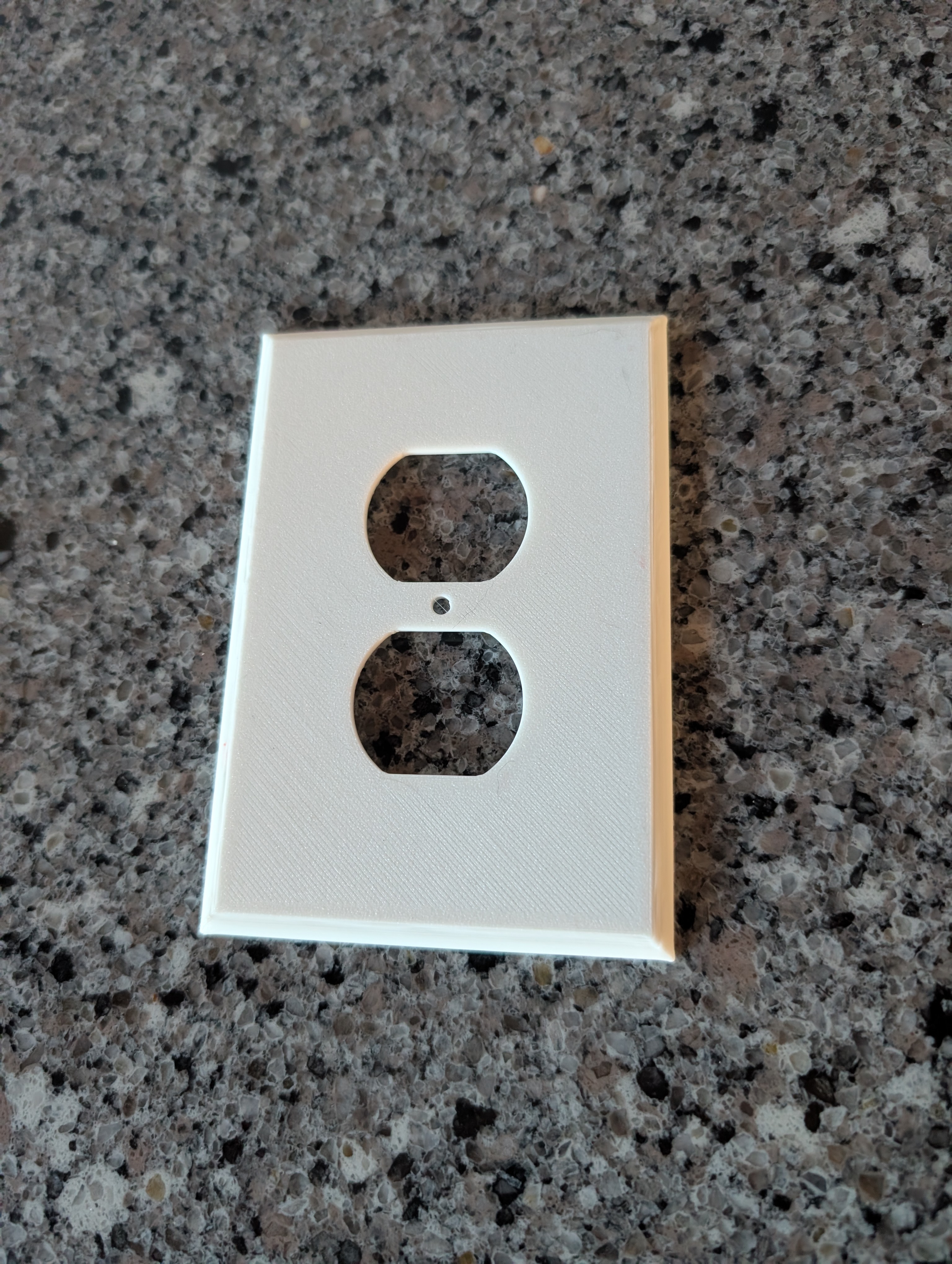 Oversized standard outlet cover plate 3D model