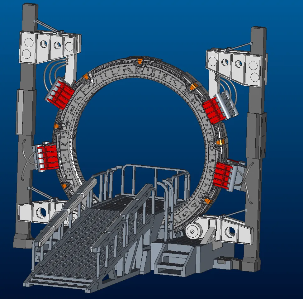 Stargate in the SGC pedestal by Martin Download free STL model