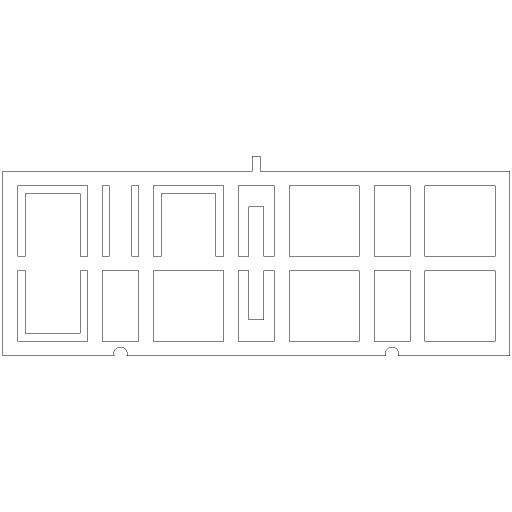 Miniatura 9 do modelo 3D Large 7 segment clock