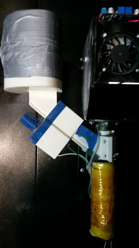 Vertical Hopper Chute Remix for the Filastruder v2.0