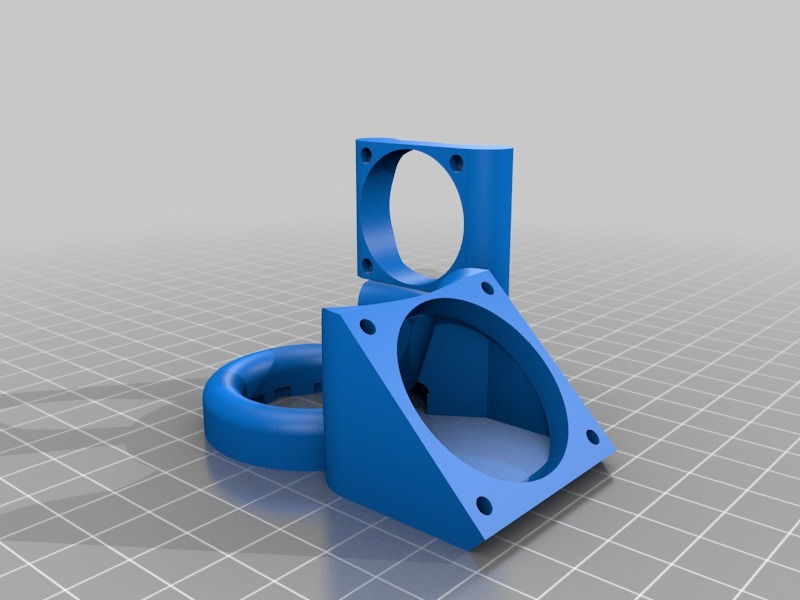 Cooling Fan bracket for E3D Volcano Hotend by Celcius1 | Download free ...