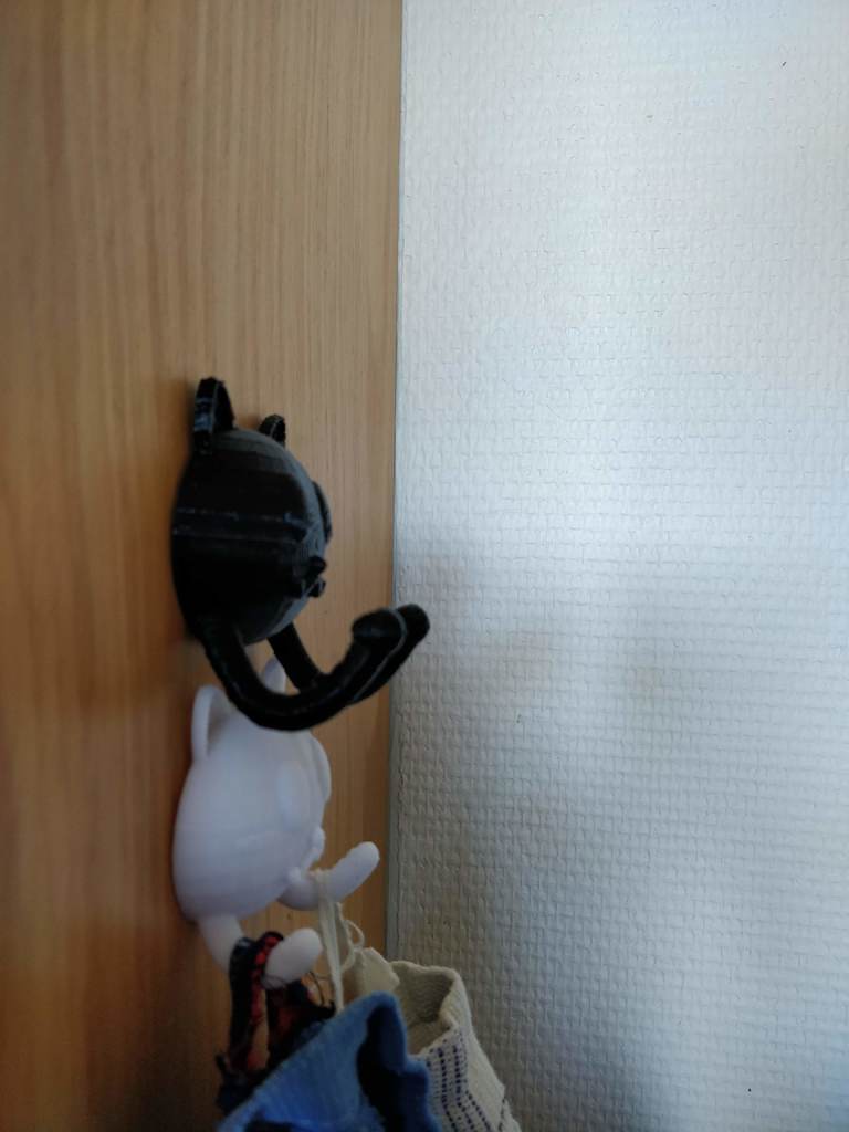 Miniatura 2 do modelo 3D Cat hook hanger