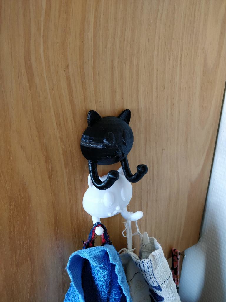 Miniatura 3 do modelo 3D Cat hook hanger