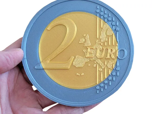 Coin coaster Euro 2