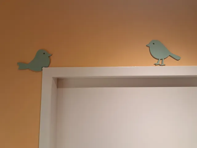 Decor birds door