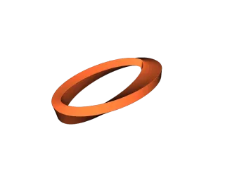 Möbius strip (simple & Clean Topology) by Kleiner Lateiner