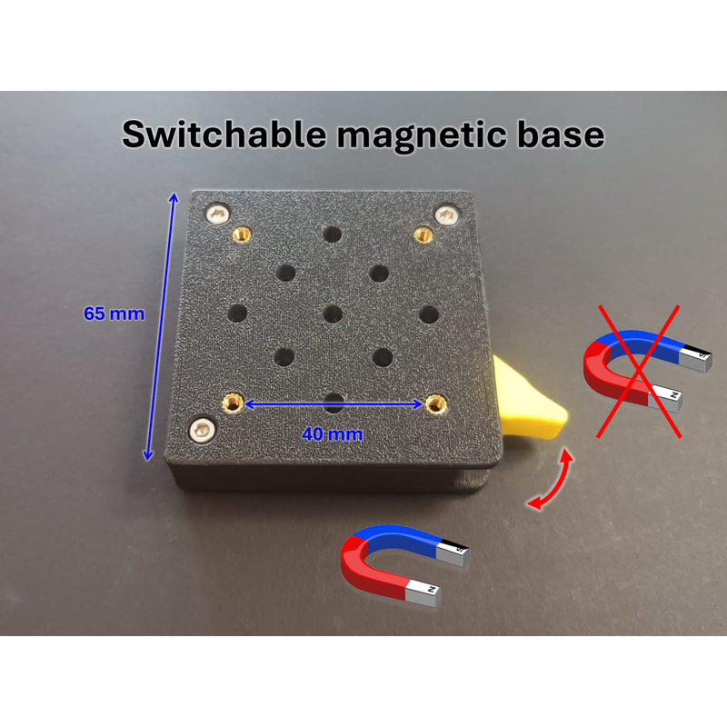 Magnetic base (Compact On/Off Magnet) by RemiRafael | Download free STL ...