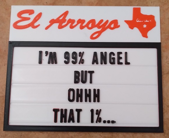 Signs from El Arroyo restaurant