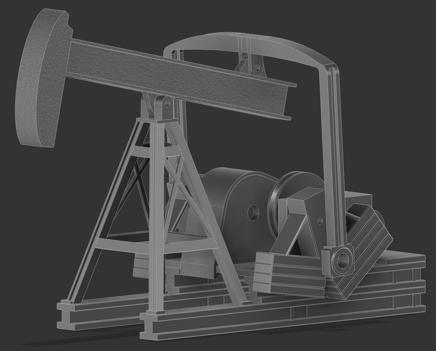 Miniatura 3 do modelo 3D O Scale Pump Jack