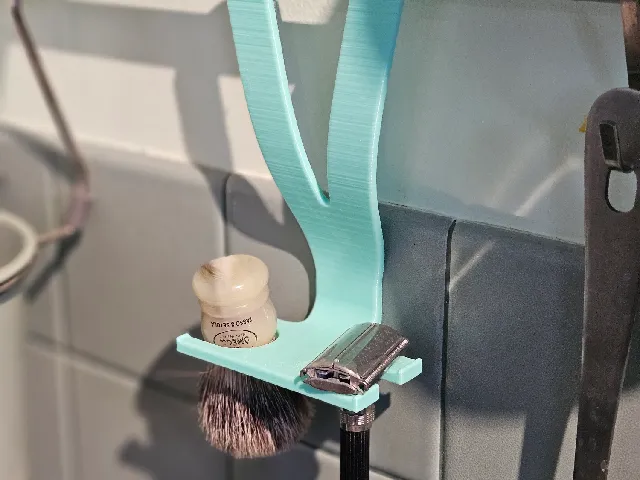 Hanging Shave stand for Ikea kitchen rails