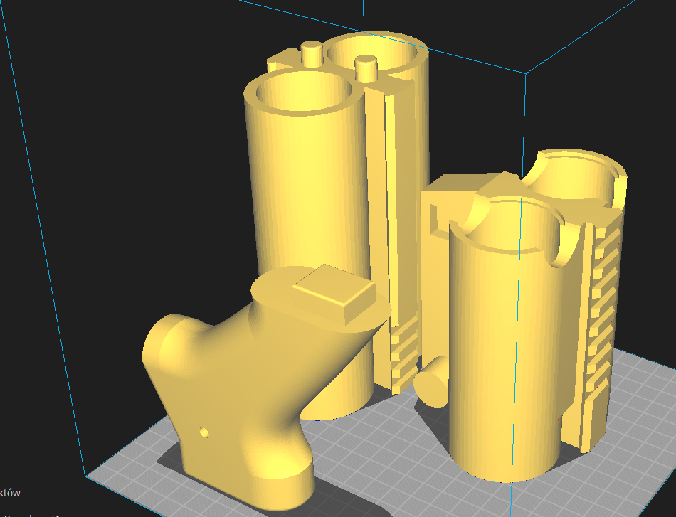 LIBRA Airsoft grenade launcher- splitted parts for smaller printers