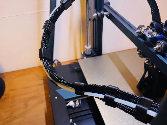 Reverse Bowden Tube holder clips for elegoo neptune printers