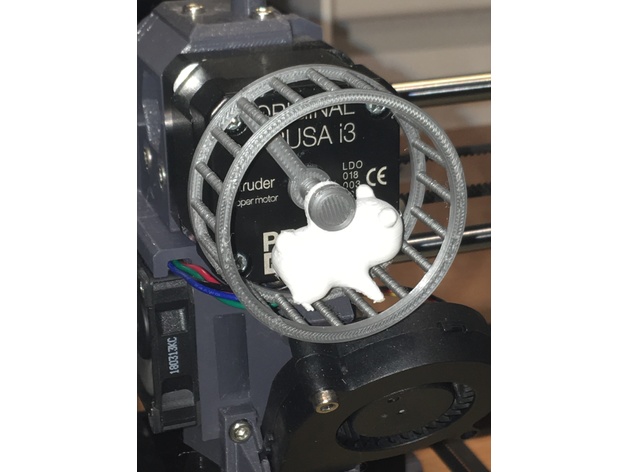 Hamsterwheel extruder indicator 3D model thumbnail