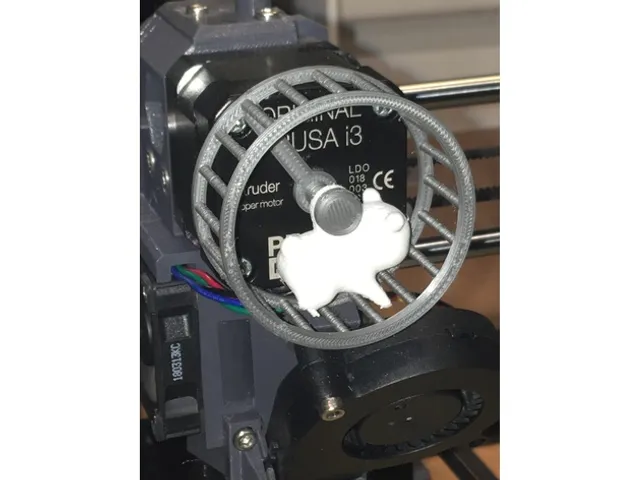 Hamsterwheel extruder indicator