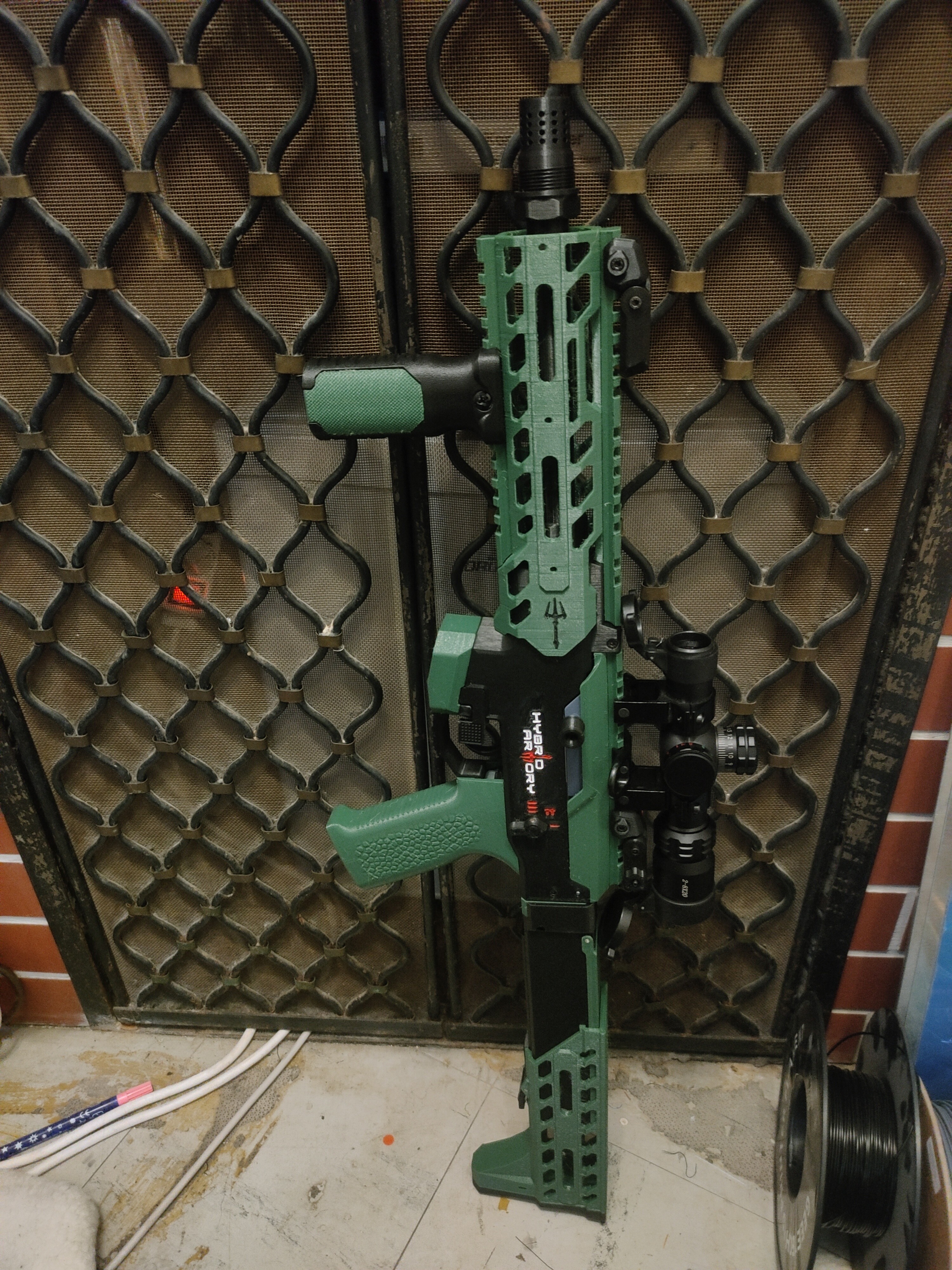 Mosquito MK1 rail stock adapter & retractable battery stock
