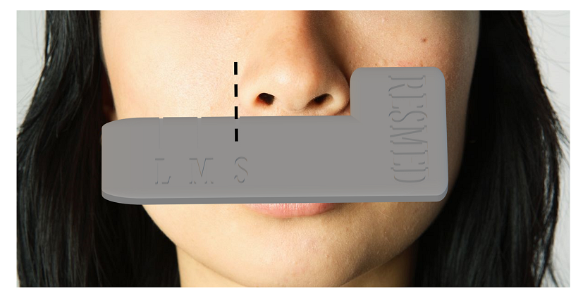 CPAP nasal mask sizing gauge