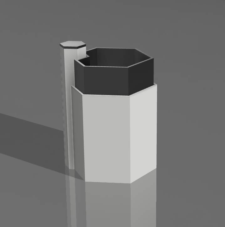 Hexagonal Plant Pot with reservoir