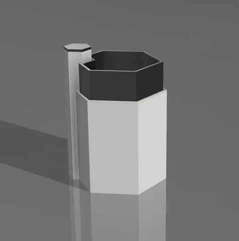 Hexagonal Plant Pot with reservoir