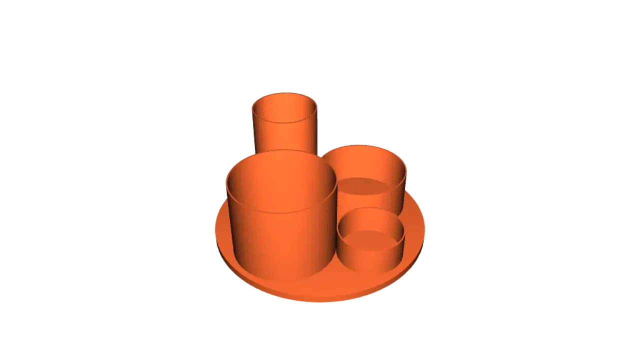 Make up Brush Pot Holder 3D Printed Geometric Brush Holder Make up