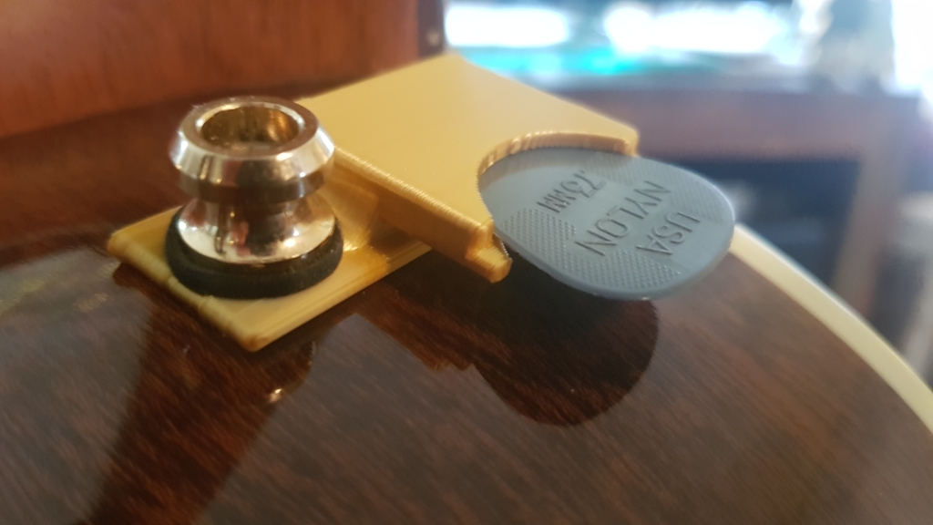 plectrum holder strap knob