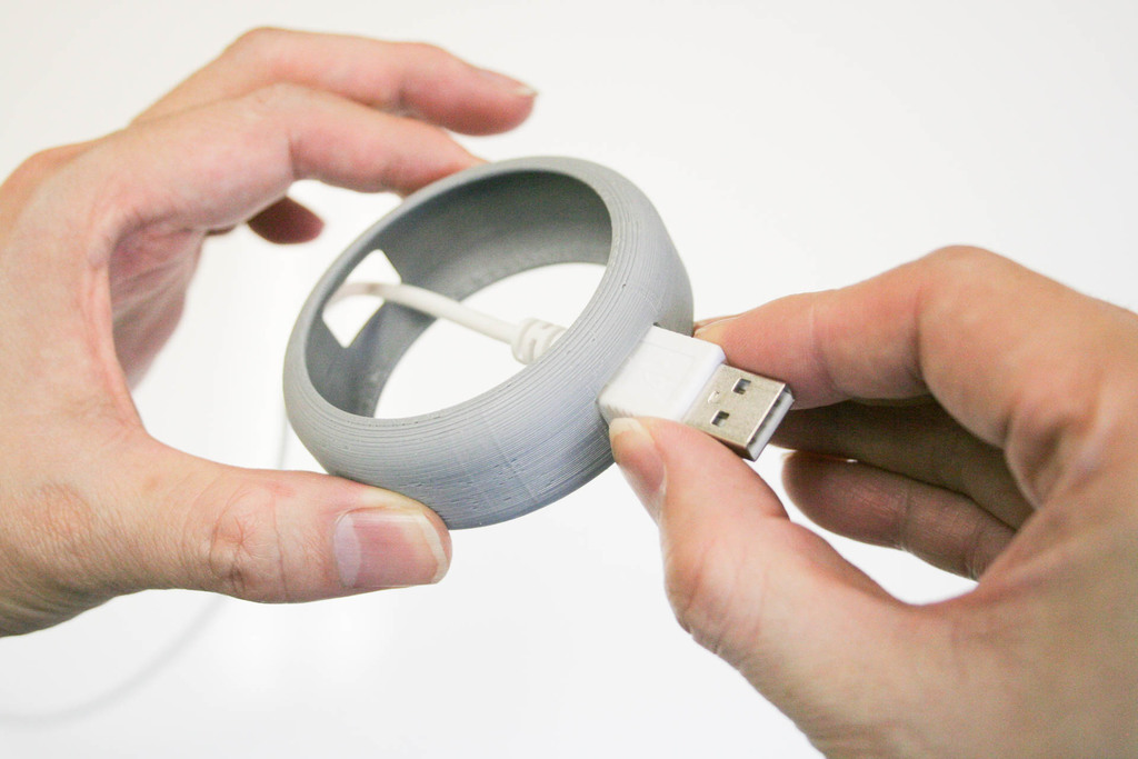 USB Cable Reel by Manabun Lab, Download free STL model