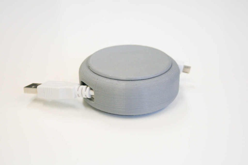 USB Cable Reel by Manabun Lab, Download free STL model