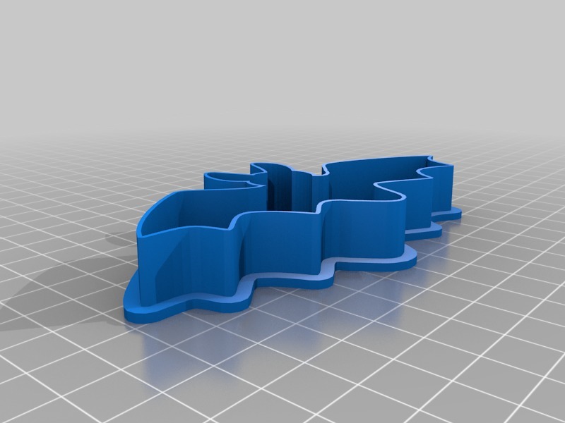 Miniatura 5 do modelo 3D Bat & Cat Cookie Cutter Set